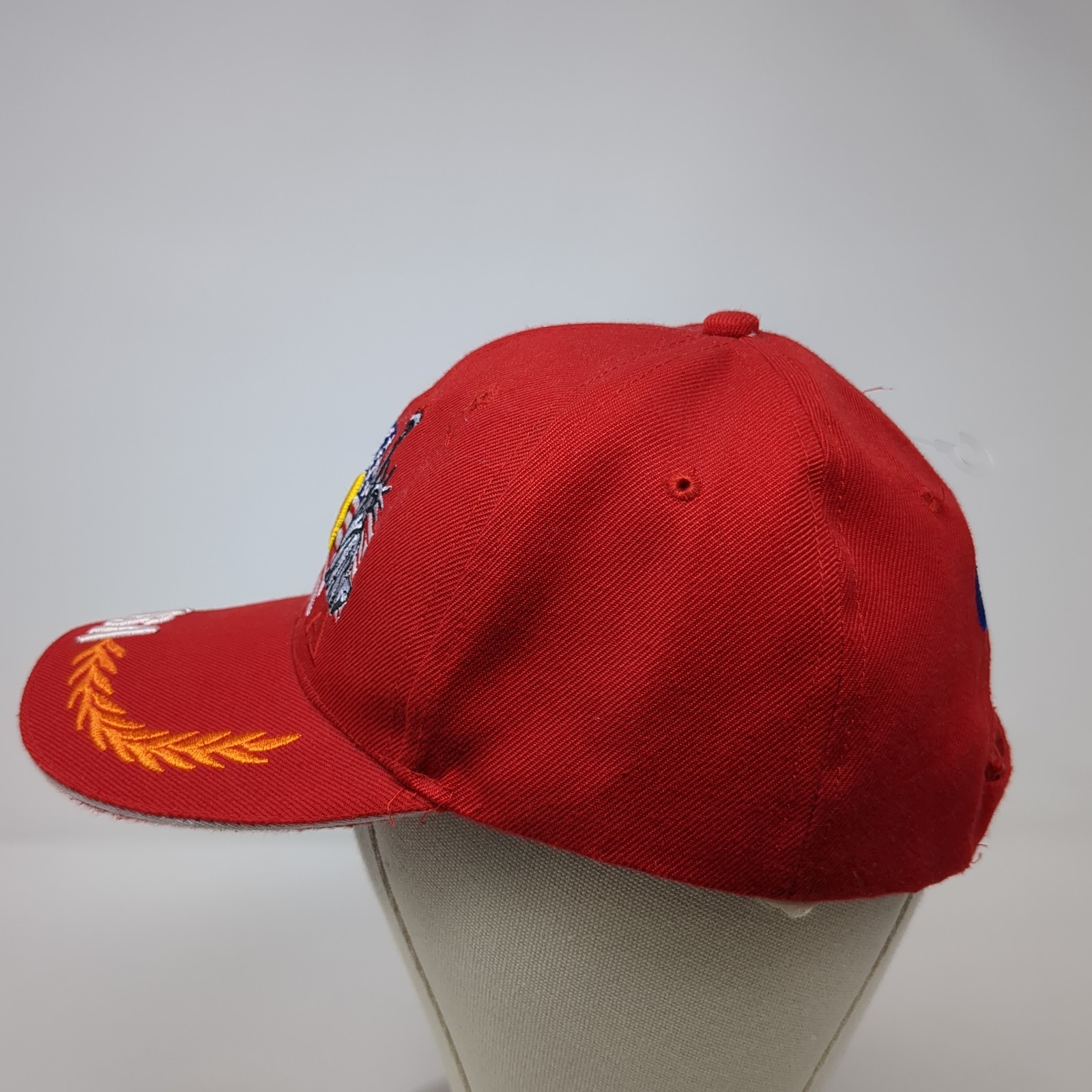 USA Eagle Strapback Baseball Cap Red One Size Adj… - image 5