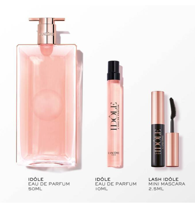 LANCOME IDÔLE LE PARFUM 50ml & 5ml セット Lancome Idole L'eau De Parfum 50ml EDP Spray + 10ml EDP