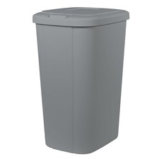 13.3 Gallon Kitchen Trash Can Plastic Touch Top Push Button Lid Garbage Bin
