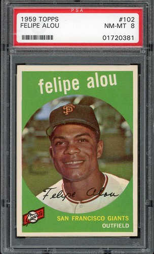 1959 Topps Felipe Alou #102 card