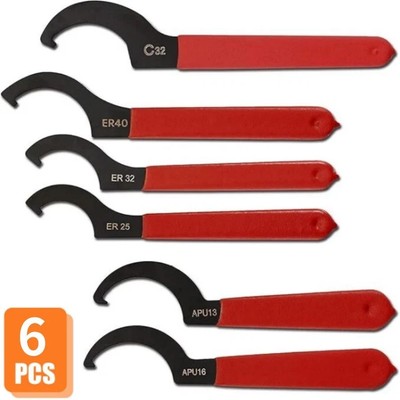 6pcs Coilover Spanner Wrench Set Coilover Wrench Cshape Spanner Wrench Shock New