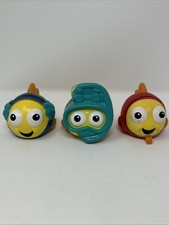 Goldfish Swim School Rubber Bath Pool Toys Smilemakers Lot Of 3