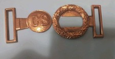 CONFEDERATE STATES MILITARIA CS 2-PIECE BELT BUCKLE civil war vintage