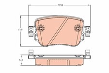 Bremsbelagsatz Scheibenbremse COTEC TRW GDB2042 für SKODA AUDI SEAT VW OCTAVIA 4