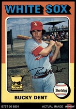 1975 Topps #299 Bucky Dent White Sox ASR 4 - VG/EX
