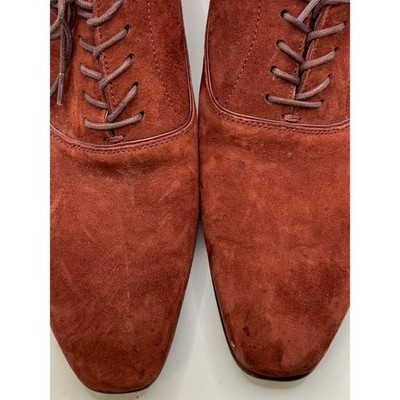 ALDO Men\'s Burgundy Suede Lace-Up Oxford Shoes SZ 8 ALDO Men main image 3
