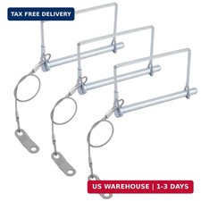 3pcs 14x4 Trailer Coupler Pins With Anti-loss Cable Square Wire Lock Pin T 3pcs 14x4 Trailer Coupler Pins With Anti-loss Cable Square Wire Lock Pin T