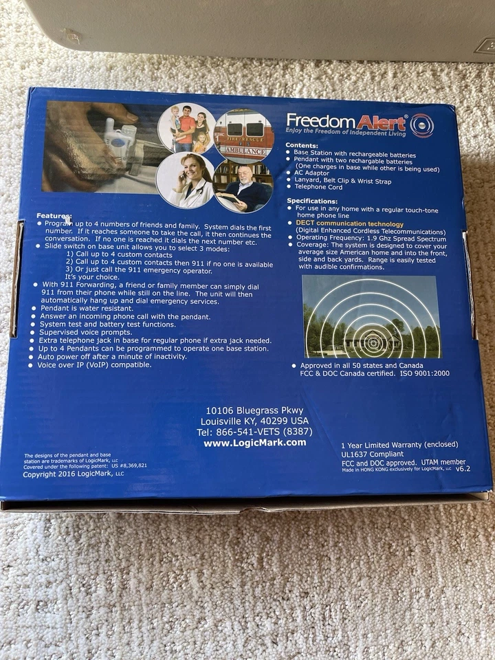 Freedom Alert 35911 LogicMark 个人应急响应系统 带盒 — 第 4/4 张图片