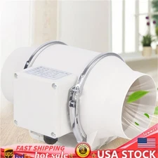 220 CFM 4 Inline Duct Ventilation Fan Bathroom Kitchen Vent Exhaust Air Blower