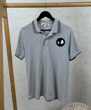 MCQ Alexander McQueen Men's Grey/Black Face Polo Shirt