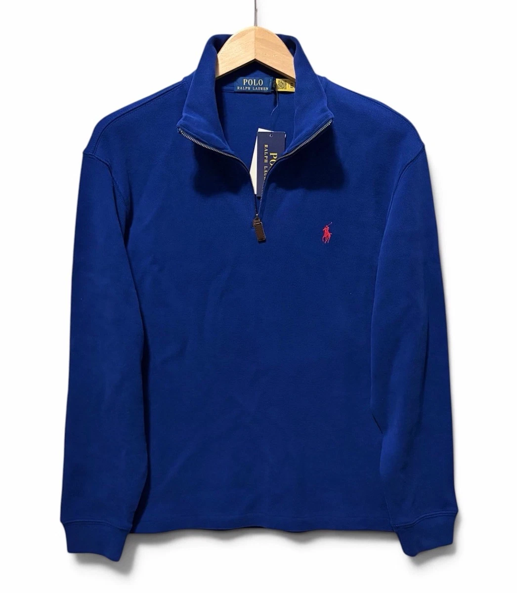 Polo Ralph Lauren Men's Blue 1/2 Zip Features for sale | eBay