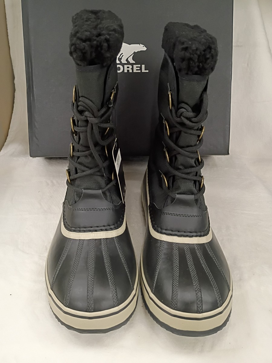 SOREL 1964 Pac Nylon WP Size 11 Black Winter Snow Men display picture 3