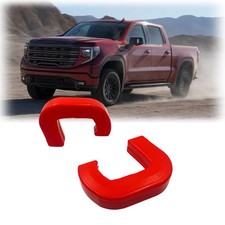 FORZEEY Tow Hook Covers fit for GMC Sierra 1500 2019-2025,Hitch Cover Red