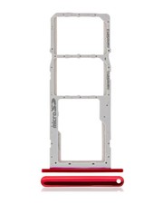 New Premium Replacement Dual Sim Card Tray for LG K42 2020 K52 2020 Red