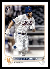 Patrick Mazeika  2022 Topps ROOKIE RC #166 New York Mets Baseball *229