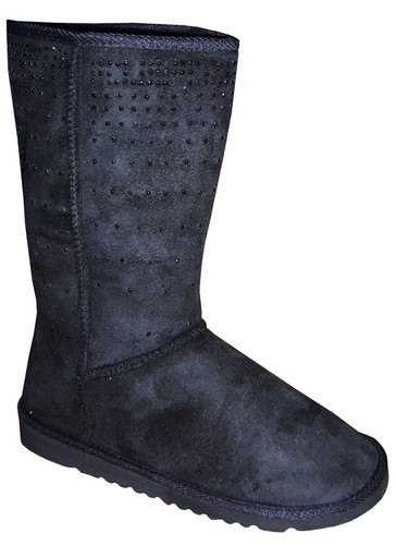 BOOTS boots faux fur rhinestones winter boots shoes 35 36 37 38 39 40 41 New - Picture 5 of 8