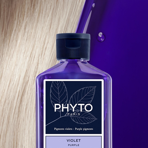 Phyto Violet Shampoo Anti Giallo per Capelli Biondi Grigi e Bianchi 250ml - Picture 3 of 3