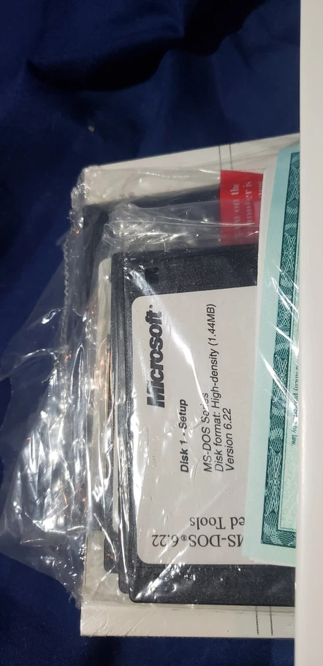 Microsoft Windows Para Grupos de Trabajo y MS-DOS Sellado 3.5 Disquete Sellado Nuevo Antiguo Stock Foto 3 de 4