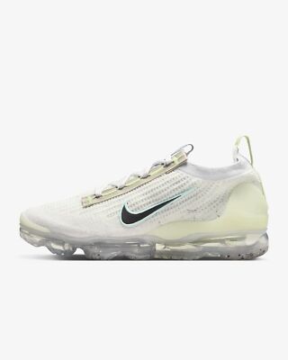 Nike Air VaporMax Flyknit Sneakers Mismatched Swoosh White Mens 11 Nike Air VaporMax 2021 FK Mismatched Swoosh White Men main image 2