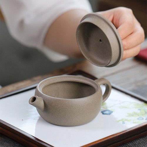 Big Mouth Tea Pot For Pu'er Tea Full Handmade Hanwa Pot Marked Zisha Qingduan - Picture 8 of 12