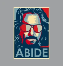 The Big Lebowski The Dude Abides Laptop Sticker