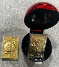 Pokemon Burger King 23K Gold Plated Trading Card Lot Pokeball Mewtwo Jigglypuff