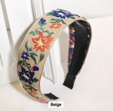 Retro Floral Headband, Headbands for Women, Hair Accessories, Knot Headband, Uni