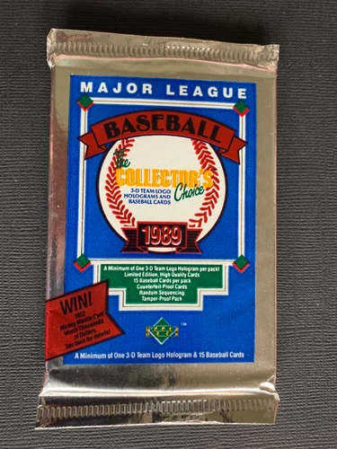 1989 Upper Deck pack, LOW number. Possible Ken Griffey Jr. Rookie