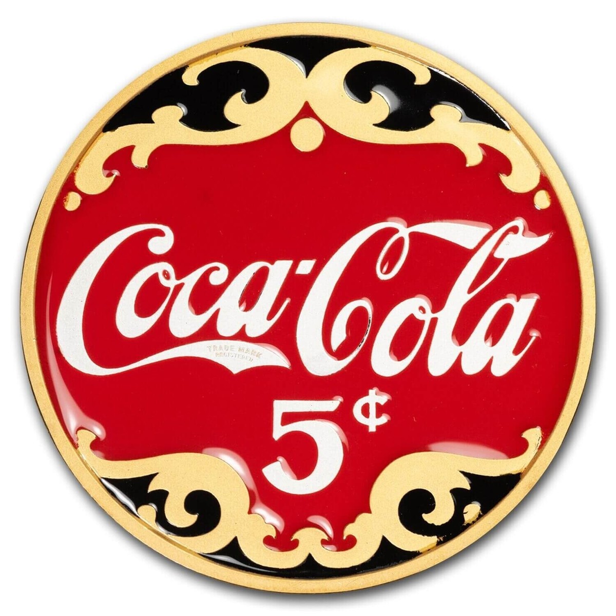 Coca-Cola メタルサイン Vintage 18” X 6” Drink Coca-Cola Porcelain Metal Sign Dated 1989