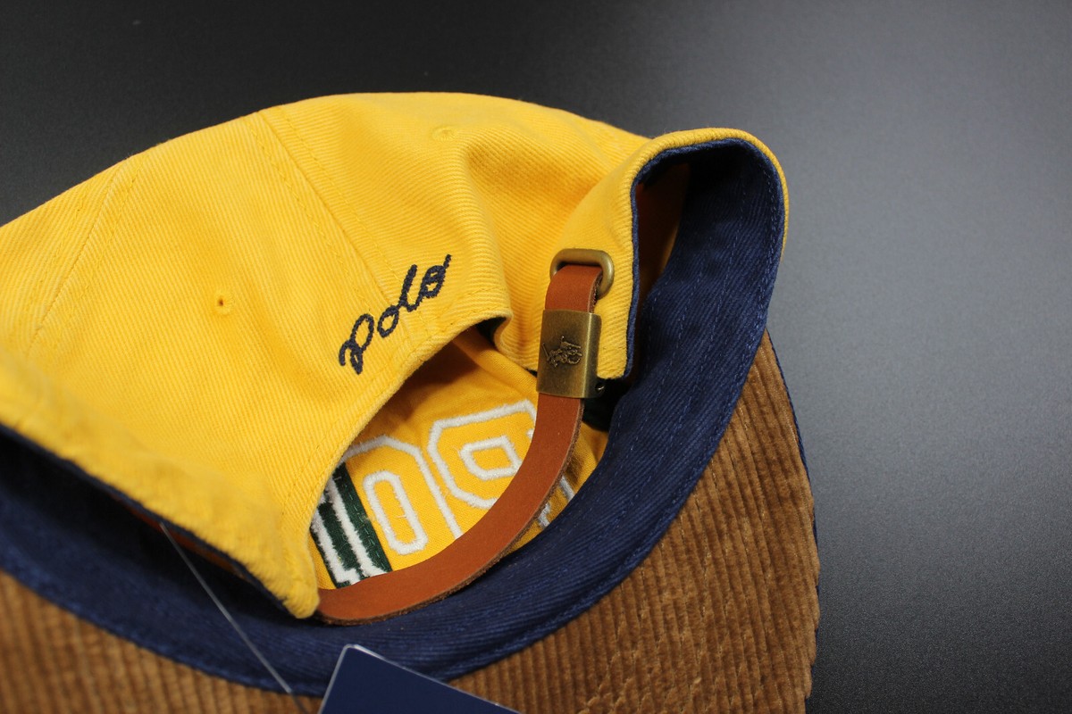 Polo Ralph Lauren Men yellow logo twill cotton Ball cap one