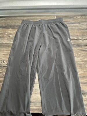 Mens Reebok Light Weight Track Pants Gray Size Medium