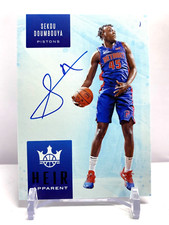 2019 Panini Court Kings Rookie Blue Heir Apparent Auto #'d /25 Sekou Doumbouya