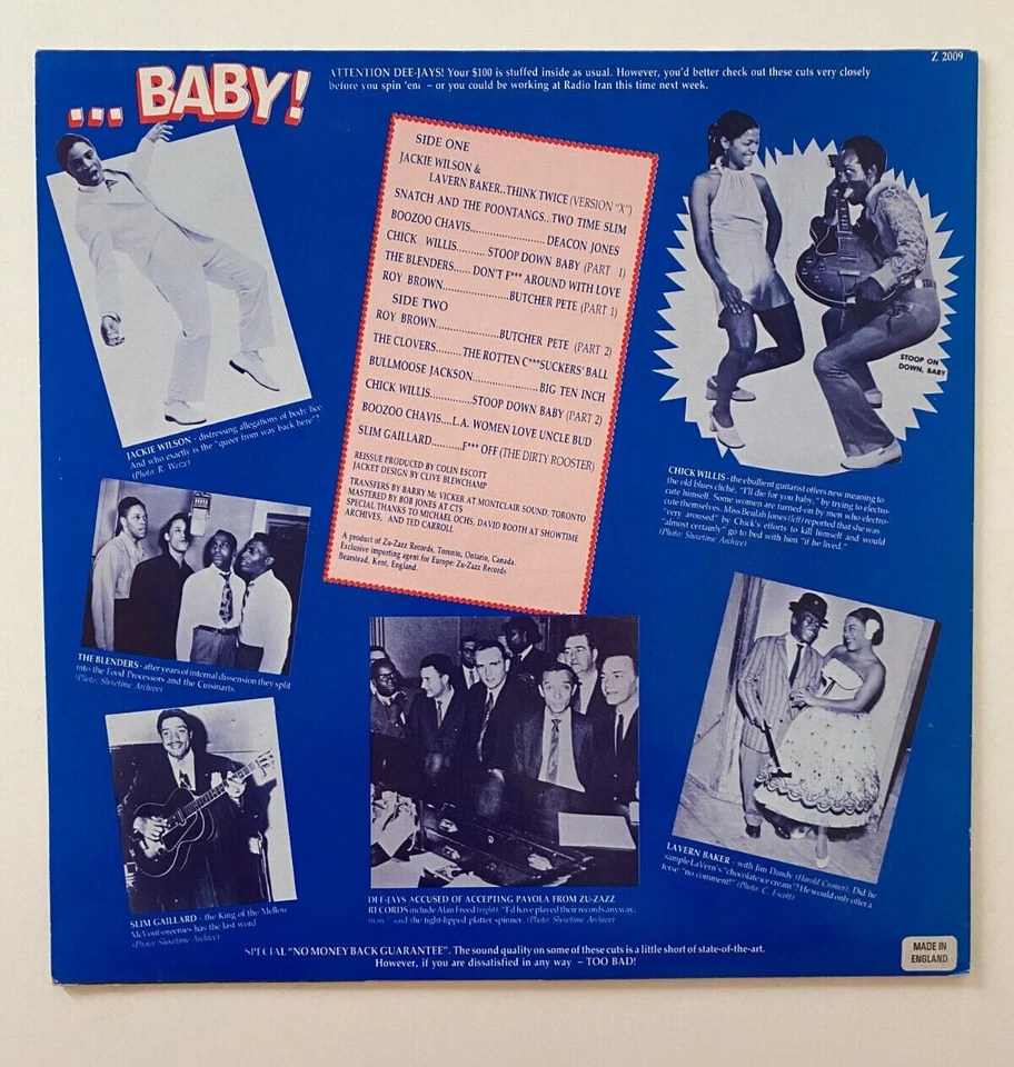 Джеки Уилсон — «Если это не хит, я съем свою... детку!» Виниловая пластинка альбом блюз 1987 - Изображение 2 из 4