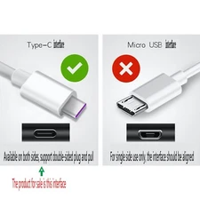 USB C Type-C Fast Charging Data SYNC Charger Cable Cord 3/6/10FT S10 LG Lot