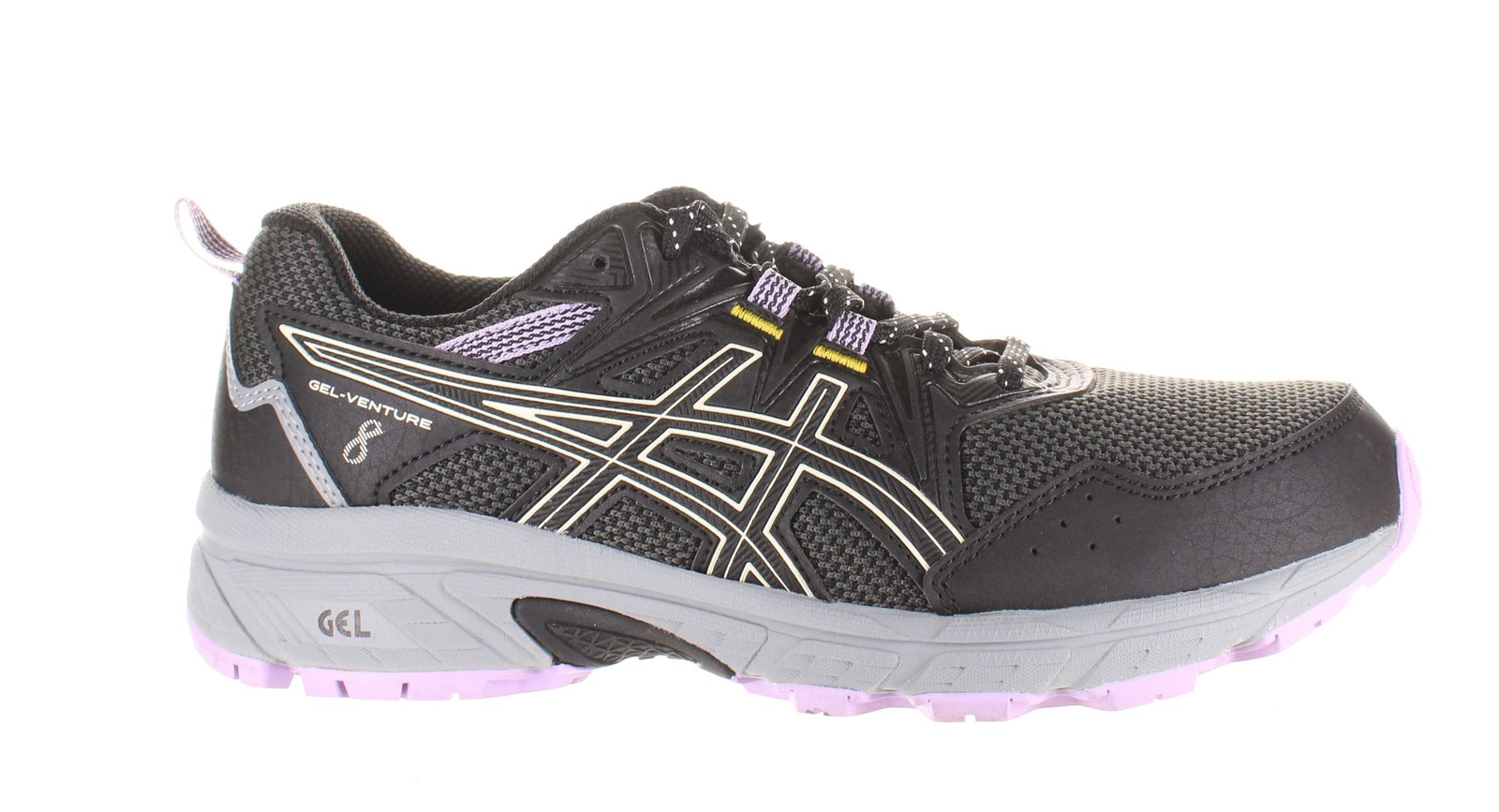 ASICS Womens Gel-Venture Black Hiking Shoes Size 8 (7762940)