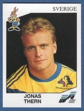 FIGURINE FOOTBALLERS PANINI EURO 92 - RECOVERY - N.034 THERN - SVERIGE