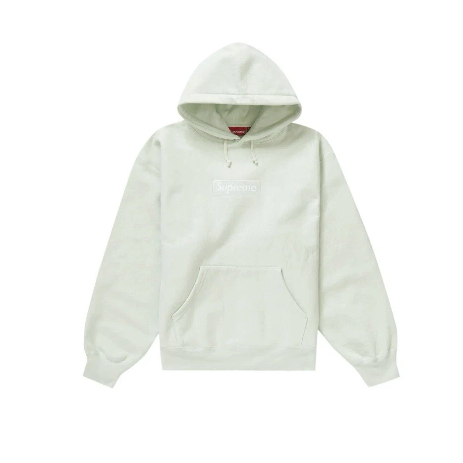 Sweat à capuche logo Supreme Box FW23 vert clair Taille : Large