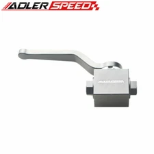 US SHIP Billet Brake Line Lock Shut Off Valve Lock 1/8" NPT Aluminum Black