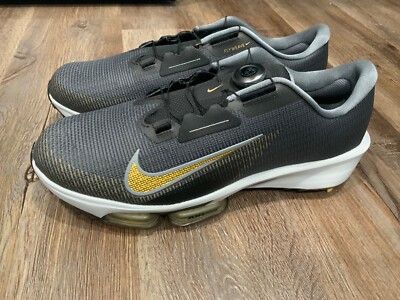 Nike Infinity Tour BOA 2 Golf Cleats -Black/Gold- FN6730-003 Men s Size 7 Wide