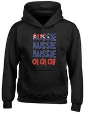 Aussie Oi Oi Oi Kids Hoodie Australia Australian Outback Funny Joke Boy Girl Top