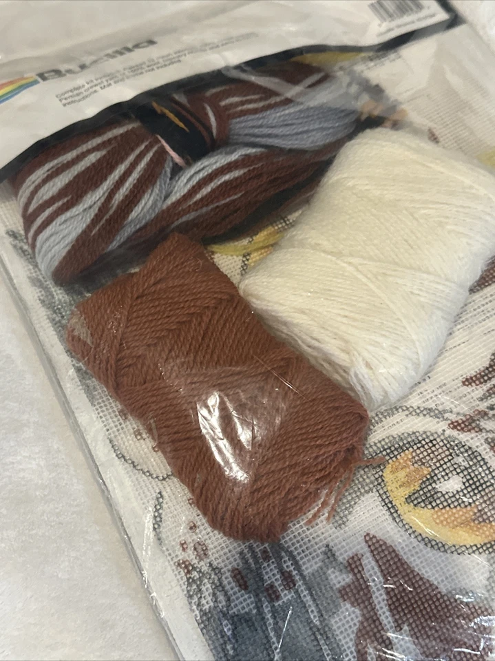 Bucilla Ojos de Gato Nuevo Sin Abrir Punta de Aguja De Colección 11 In Cuadrado Almohada Imagen Brent Foto 3 de 4