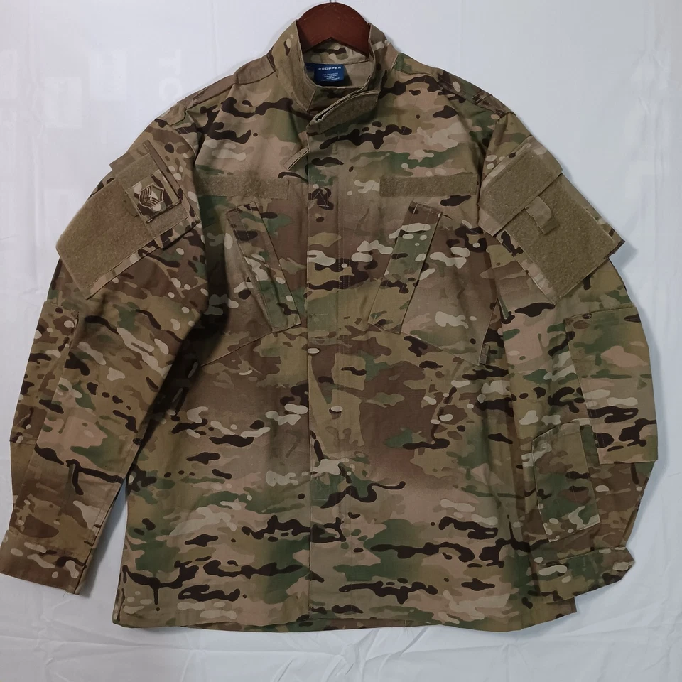 Propper Mens M Camo Tactical Military Hunting Shirt Woodland Forest - Image 2 of 4