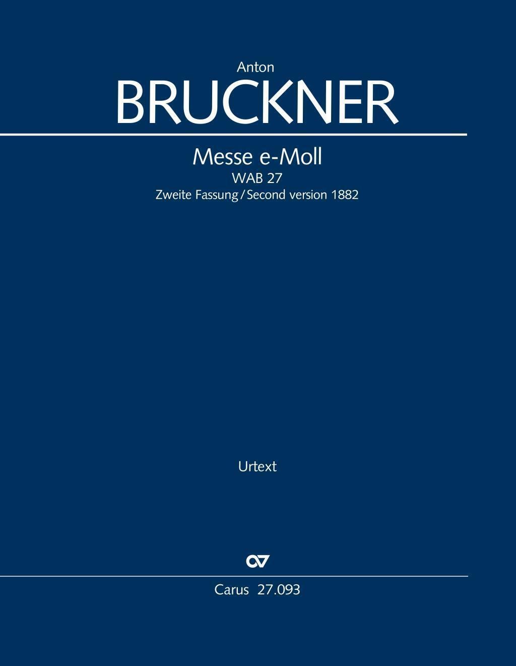 Thumbnail - Anton Bruckner | Messe E-moll (klavierauszug) | Buch | Latein (2020) |