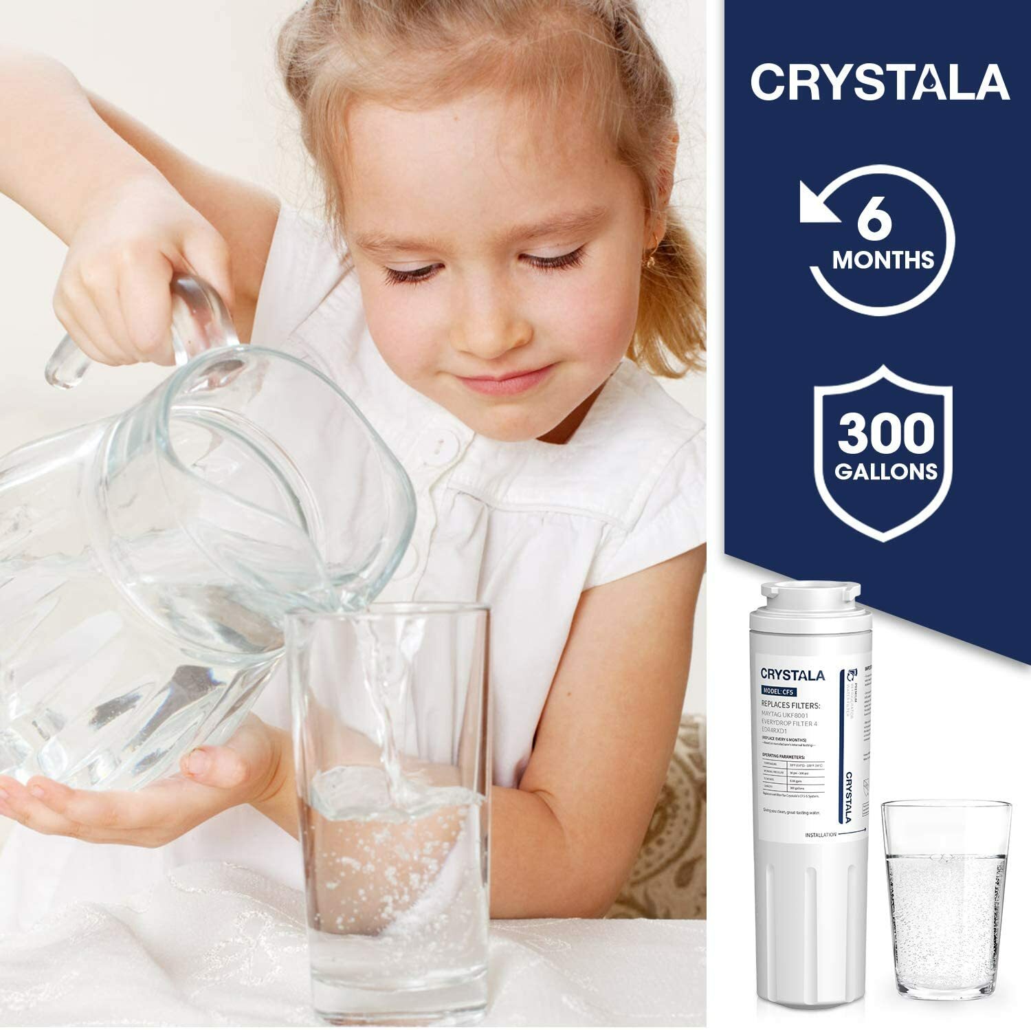 3 Water Filter UKF8001AXX For Kitchen Aid KRFC300ESS01 Kenmore 596.