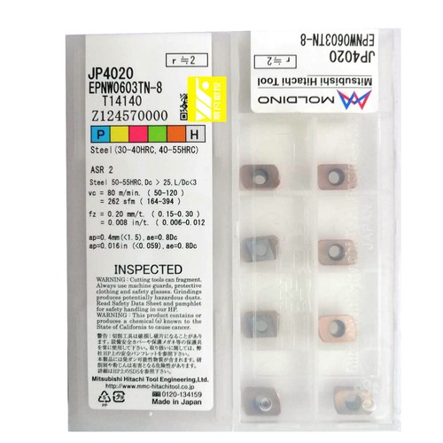 HITACHI EPNW0603TN-8 JX1005 CNC Blade 10PCS/ Box New⊕IK - Picture 3 of 4