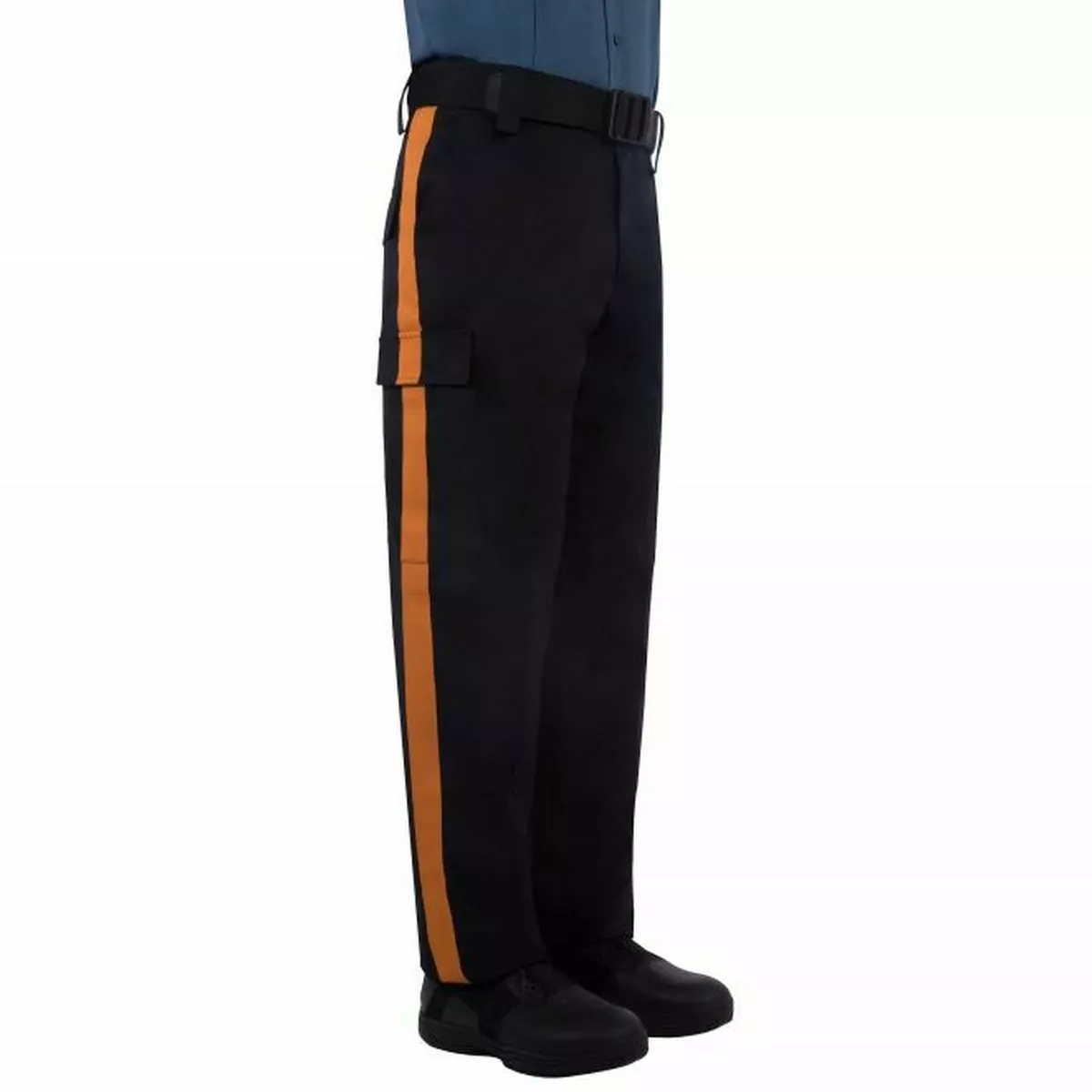 New Blauer 8819 7 Mens Police Gold Stripe Tactical Duty Pants Dark Navy