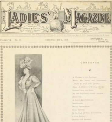 1906 Ladies Magazine V6 #32 May Manton Antique Edwardian Women Housewife Fashion