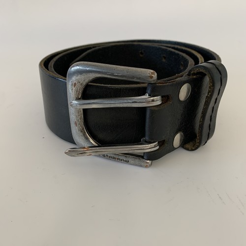 G-Star Raw Black leather belt 36 L 1 3 