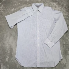 Hamilton Shirt Co Shirt Men Extra Large White Blue Stripe Mr Ooleys Mar 09 Dress