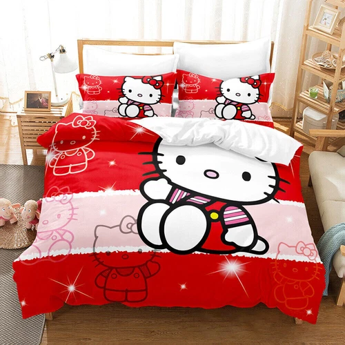 Hello Kitty Series Duvet/Quilt/Doona Cover Single/Double/Queen/King Bedding Set - Bild 10 von 43